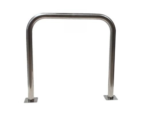 Range-vélos universel classique en inox sur platine
