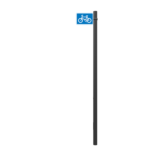 Arceau de signalisation pour zone de stationnement vélos