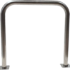 Range-vélos universel classique en inox sur platine – vue 2