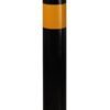Potelet à anneau noir et jaune Ø 80 mm – vue 3