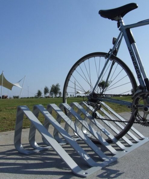 Range-vélos design Grile en acier galvanisé thermolaqué