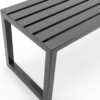 Banc public d'extérieur Pilonatic en acier galvanisé thermolaqué.