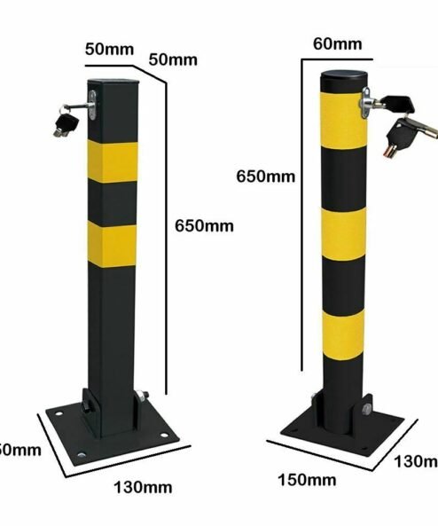 Arceau de parking rabattable, hauteur 70 cm