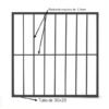 Grille de défense en acier Classic sur mesure – vue 2