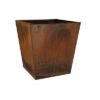 Jardinière conique en acier Corten