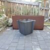 Jardinière conique en acier Corten – vue 5