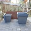 Jardinière conique en acier Corten – vue 6