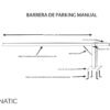 Barrière manuelle de parking – vue 3