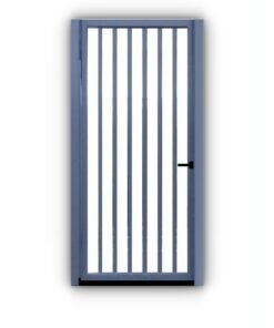 Puerta de hierro peatonal modelo Eco ideal para naves