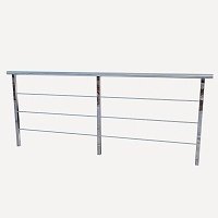 Barandilla de barrotes de acero inoxidable a medida