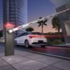 Barrière levante automatique de parking PBM6 avec télécommande – vue 2