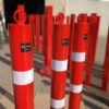 Potelet Argo rouge à anneau, bandes réfléchissantes – vue 4