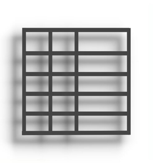 Grille de défense en acier sur mesure, Design 2