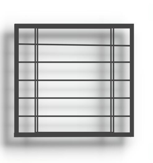 Grille de défense en acier Design 5 sur mesure