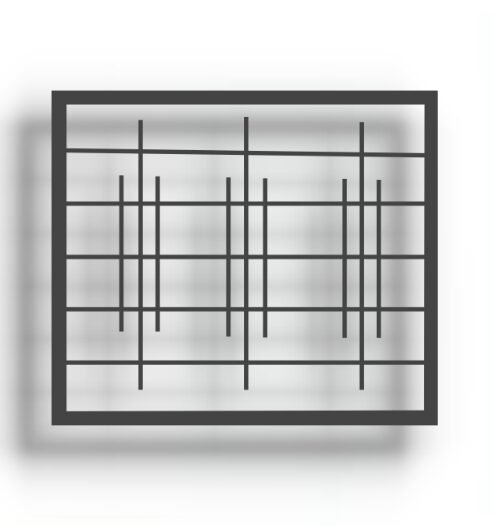 Grille de défense en acier Design 7 sur mesure