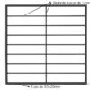 Grille de défense en acier Horizon sur mesure – vue 2