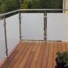 Poteau de garde-corps inox pour verre – vue 3