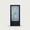 Porte d'entrée de sécurité en acier forgé pour maison ou résidence