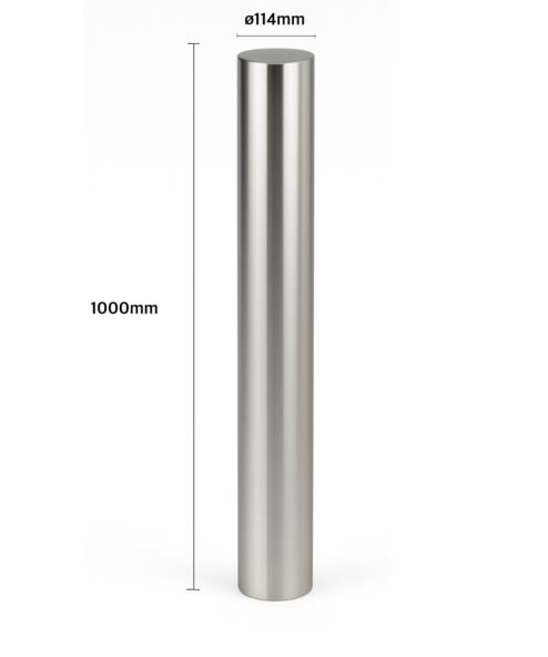 Borne de sécurité en inox Ø 114 mm