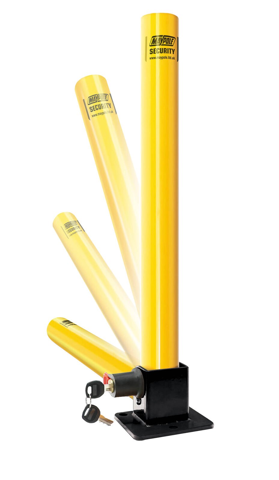 Pilona abatible Guarda Aparcamiento Cerradura seguridad integrada modelo mpole