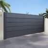 Portail battant de garage ou de parking Bandex en tôle, sur mesure – vue 2