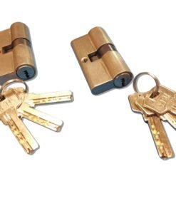 Pack 2 Cilindros de Seguridad Igualados con Llave de Puntos Incopiable