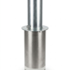 Borne télescopique semi-automatique escamotable en acier galvanisé Ø 220 × 4 mm, hauteur 500 mm