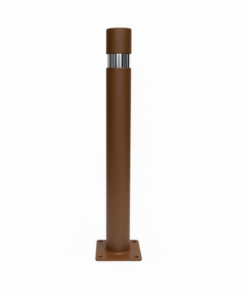 Borne Barcelona imitation corten, fixe avec platine
