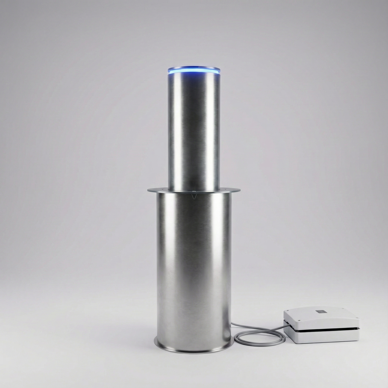 Borne automatique Impact galvanisée Ø220 mm H500 mm
