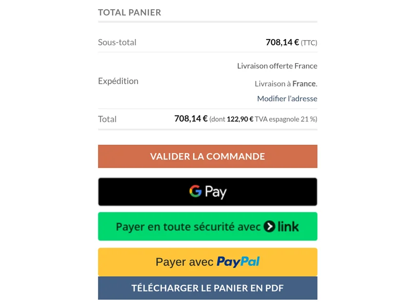 Panier Pilonatic avec livraison offerte en France